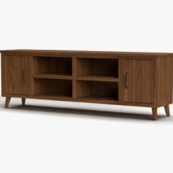 Final Sale 78" Arcadia TV Stand -Tv Cabinet Store Arcadia78inchWalnutMidCenturyModernTVStandAngle 488fd181 92d1 40b2 917a 67632ddb92ae