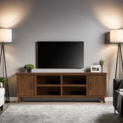 Final Sale 78" Arcadia TV Stand -Tv Cabinet Store Arcadia 78 TV Stand WARC1410.NAW LS 2