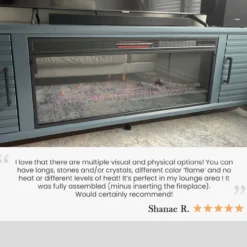 78" Malibu Fireplace TV Stand -Tv Cabinet Store CustomerTestimonialforBlueFireplaceTVStandModernMalibu