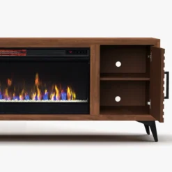 78" Malibu Fireplace TV Stand -Tv Cabinet Store Malibu78inchBourbonTVStandwithFireplace OpenDoor 54624fb9 3e5b 4c58 bc9e 032a7130c5d1