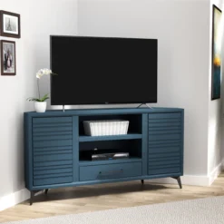 2024 Model 64" Malibu Corner TV Stand 23 2024 Model 64" Malibu Corner TV Stand -Tv Cabinet Store MalibuCornerFireplaceTVStandDenim64inch Lifestyle