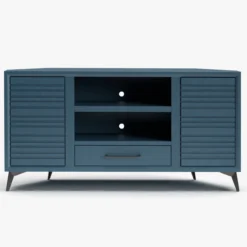 2024 Model 64" Malibu Corner TV Stand 27 2024 Model 64" Malibu Corner TV Stand -Tv Cabinet Store MalibuCornerTVStandDenim64inch FrontView