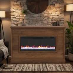 66" Sonoma Transitional Electric Fireplace Mantel 29 66" Sonoma Transitional Electric Fireplace Mantel -Tv Cabinet Store Sonoma Mantel Whiskey LS A