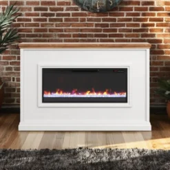 66" Sonoma Transitional Electric Fireplace Mantel 36 66" Sonoma Transitional Electric Fireplace Mantel -Tv Cabinet Store Sonoma Mantel White LS A 1920 x 1920