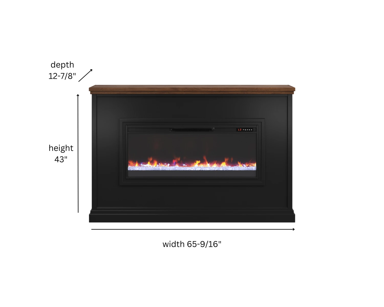 66" Sonoma Transitional Electric Fireplace Mantel 21 66" Sonoma Transitional Electric Fireplace Mantel - Image 19