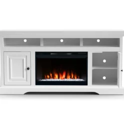 Final Sale 64" Charleston Fireplace TV Stand -Tv Cabinet Store WCHR5210.WHT 4 scaled