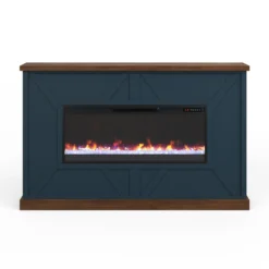 66" Liberty Farmhouse Electric Fireplace Mantel