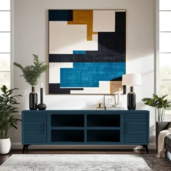 2024 Model 78" Malibu TV Stand -Tv Cabinet Store WMLB1411.DEB Lifestyle 1