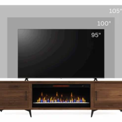95" Malibu TV Stand -Tv Cabinet Store WMLB5425.BRB with 105 TV 1 scaled
