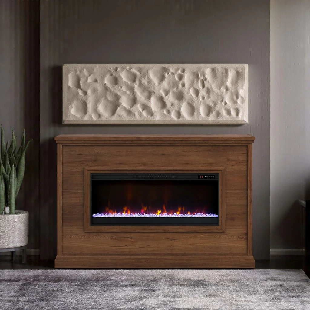 66" Sonoma Transitional Electric Fireplace Mantel 11 66" Sonoma Transitional Electric Fireplace Mantel - Image 9