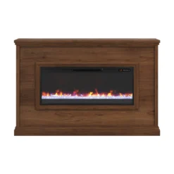 66" Sonoma Transitional Electric Fireplace Mantel 28 66" Sonoma Transitional Electric Fireplace Mantel -Tv Cabinet Store WSNM5481 02 front